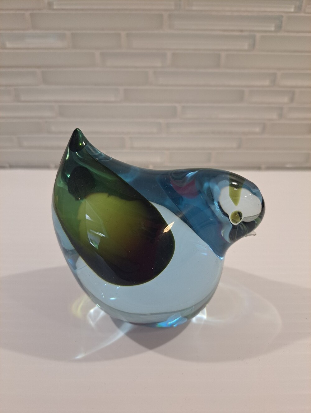 Murano Cenedese Bird Green